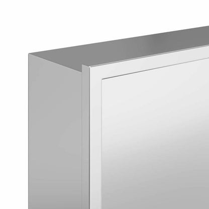 Inbouwdouche Niche – Douchenis – Doucheschelp – Opbergnis – Badkamernis – Zilverkleurig Roestvrij Staal – 90 x 20 x 9,5 cm – Eenvoudige Installatie Zonder Tegelwerk