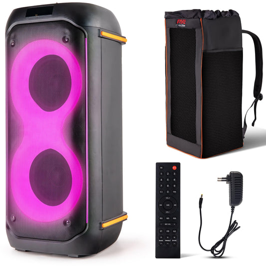 Bluetooth Speaker – Draadloze Speaker – Party Speaker – Karaoke Speaker – PA Speaker – 160W Krachtig Geluid – Inclusief Draagtas 30x30x67 cm