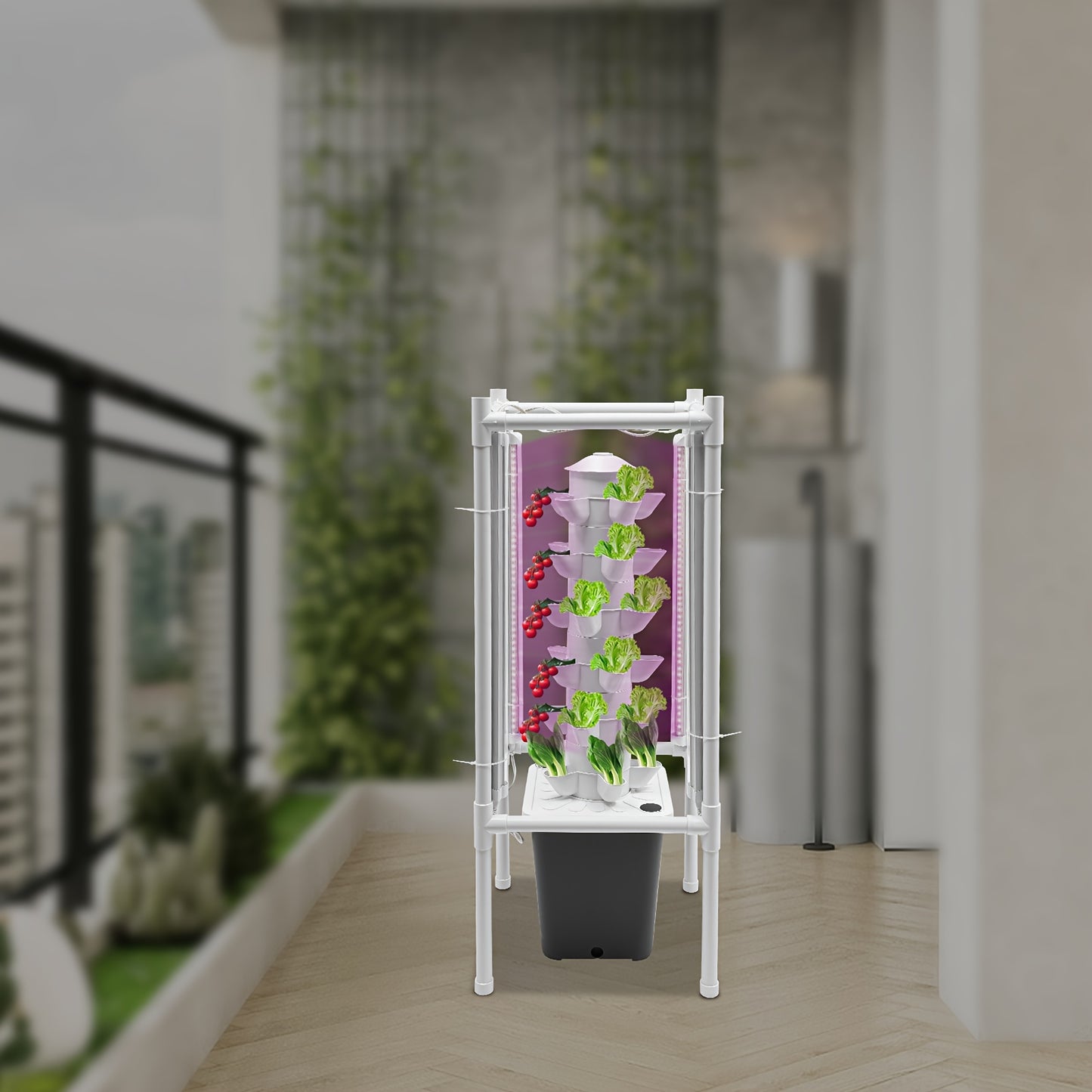 Hydroponische Plantentoren – Hydrocultuur Systeem – Indoor Tuin – Groeitoren – Kweekkit Compleet – Ruimtebesparend Ontwerp – 10L Waterreservoir
