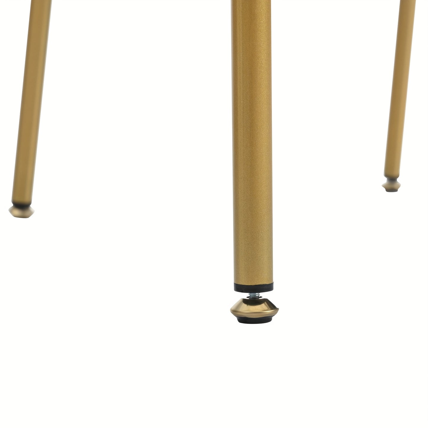 Moderne Eetkamerstoelen – Stoelen Zonder Armleuningen – Design Stoelen – Comfortabele Stoelen – Blauw – Verstelbare Voeten – Stevig Metalen Frame