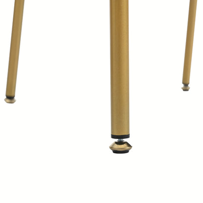 Moderne Eetkamerstoelen – Stoelen Zonder Armleuningen – Design Stoelen – Comfortabele Stoelen – Blauw – Verstelbare Voeten – Stevig Metalen Frame