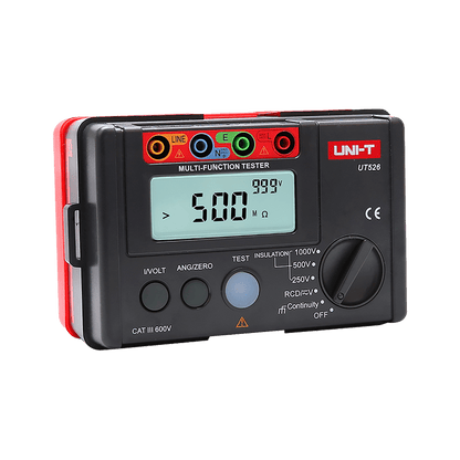 Multimeter – Meetinstrument – Spanningsmeter – Weerstandsmeter – Doorgangstester – 250/500/1000 V Isolatietest – Compact Met Draagtas