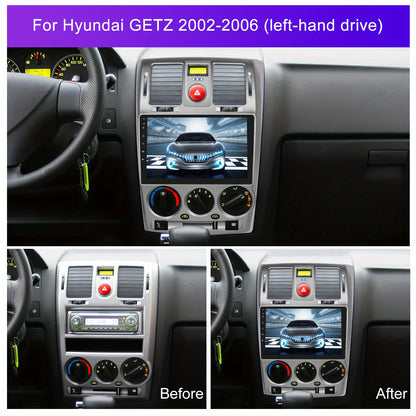 Autoradio Android 15 – Multimedia Systeem – Navigatie Unit – Infotainment Dashboard – Draadloze Carplay – 9-Inch 1280P IPS Touchscreen – AHD Achteruitrijcamera & Stuurwielbediening