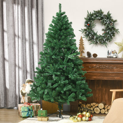 Kunstkerstboom – Kunstboom – Kerstboom – Faux Spar – Kerstversiering – 180 cm Hoog – 1000 Takken – Met Metalen Standaard – Voor Binnengebruik