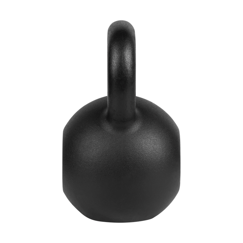 26 kg Kettlebell – Gewicht – Dumbbell – Fitnessgewicht – Gietijzeren Halter – Gietijzer – Ergonomisch Handvat – Vlakke Onderkant