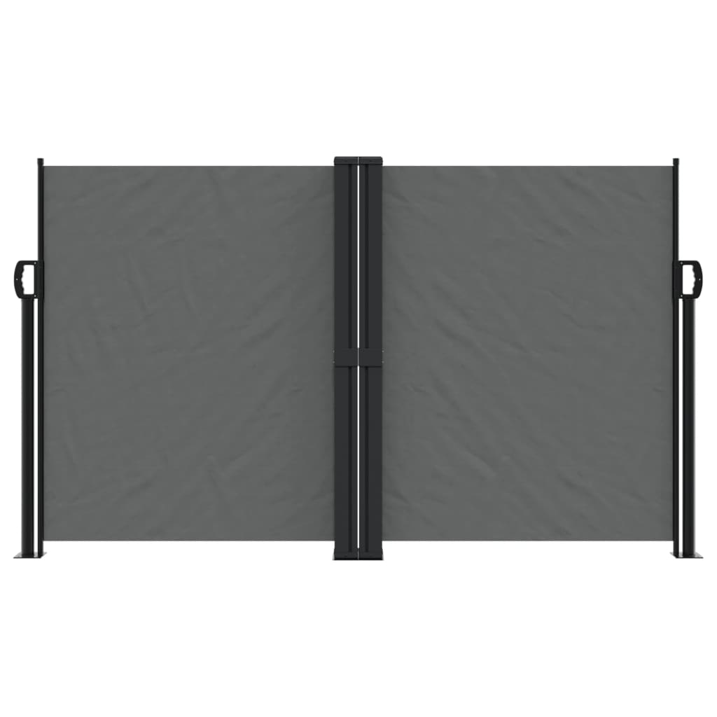 Windscherm – Windbreker – Uitschuifbaar – Tuinscherm – Privacyscherm – 140x1000 cm – Weerbestendig – Stalen Frame – Antraciet