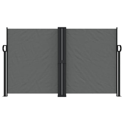 Windscherm – Windbreker – Uitschuifbaar – Tuinscherm – Privacyscherm – 140x1000 cm – Weerbestendig – Stalen Frame – Antraciet