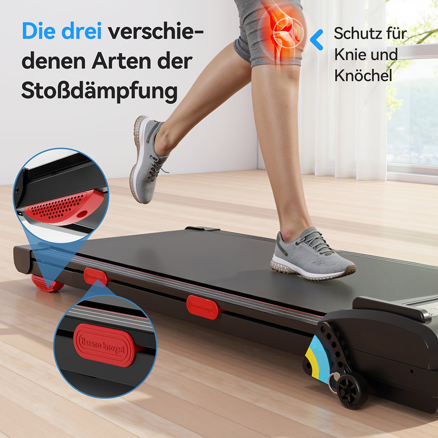 Loopband – Walking Pad – Homeloopband – Thuisfitness – Fitnessapparaat – Compact Ontwerp – Dubbelzijdige Demping – Afstandsbediening & App