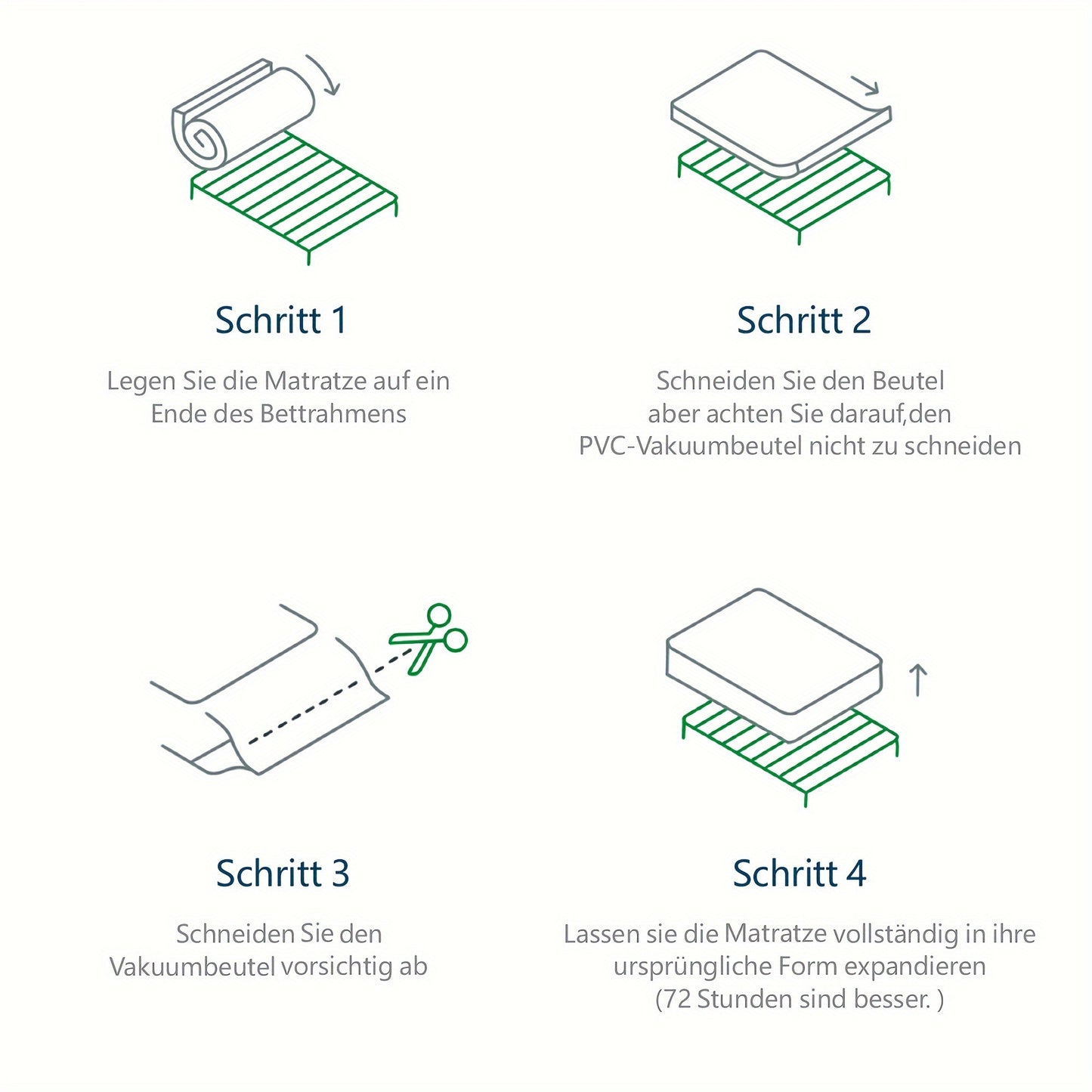 Matras – Matrassen – Pocketvering Matras – Koudschuimmatras – 7-Zones Matras – 140x200 cm – Stevig H3 – Gequiltte Microfiber Tijk