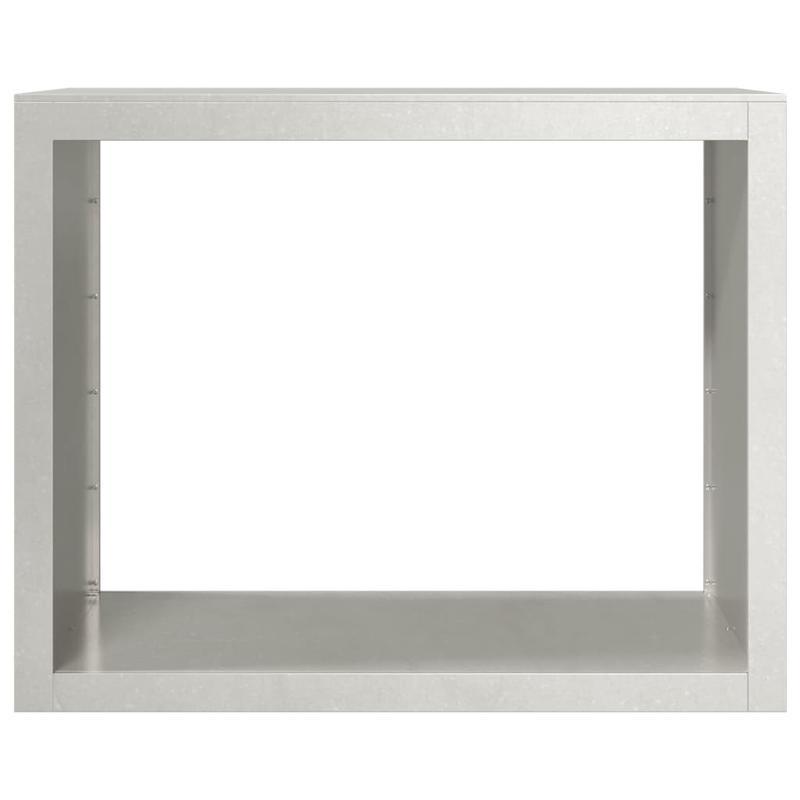 Houthouder – Houtopslag – Brandhoutrek – Buitenrek – Tuinhouder – Roestvrij Staal – 100x40x80 cm – Uittrekbare Plank