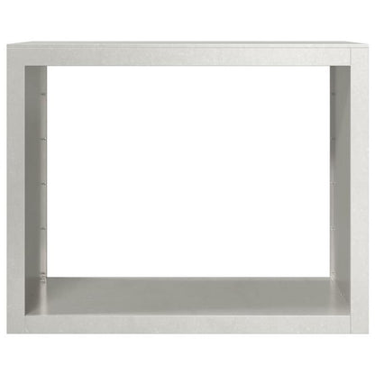 Houthouder – Houtopslag – Brandhoutrek – Buitenrek – Tuinhouder – Roestvrij Staal – 100x40x80 cm – Uittrekbare Plank