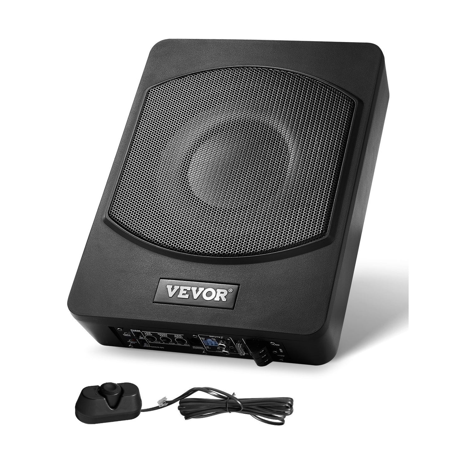 Subwoofer – Auto Subwoofer – Bass Speaker – Powered Subwoofer – Ultra Slanke 10 Inch Subwoofer – 120W RMS / 240W Pieken – Aluminium Behuizing & Onder Stoel Montuur