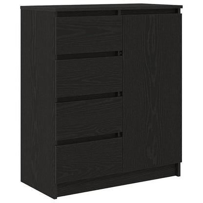 Buffetkast – Opbergkast – Dressoir – Kast – Sideboard – Zwarte Eikenlook – Lockable Laden – Compact 71x35x84 cm
