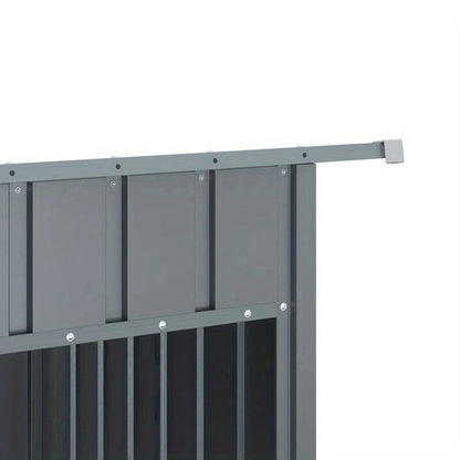 Hondenhok – Hondenhuis – Hondenbench – Buitenhok – Hondenmand – Antraciet Staal – Weerbestendig Dak – Ruim 153x91x110 cm