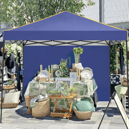 3.05x3.05meter Folding Outdoor Canopy, Professional with 4 Side Walls, Garden Tent Foldable, Stable, Quick to Set Up, Party Tent, Suitable for Outdoor Weddings, Camping, Commercial Activities, Outdoor Only