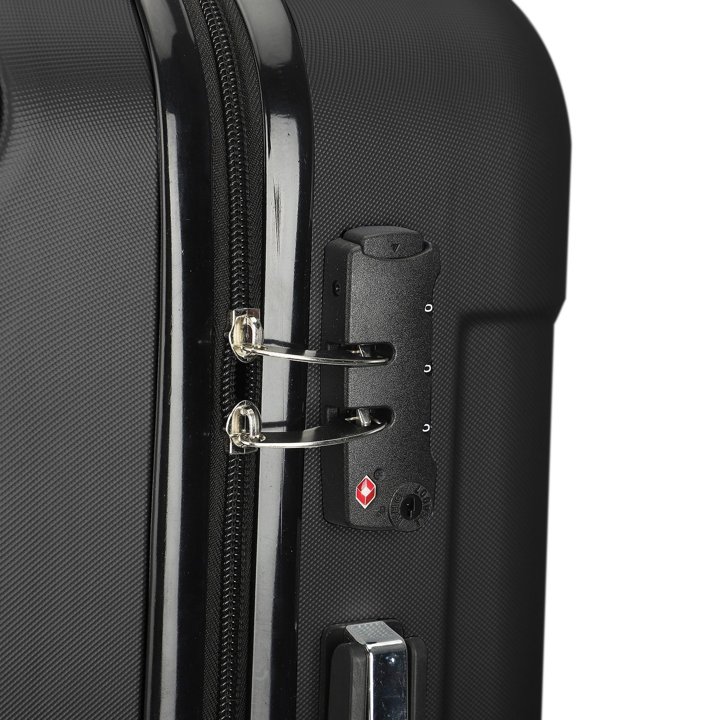 Koffer Set – Reiskoffers – Bagage – Trolley – Harde Koffer – ABS Hard Shell – 4 Zwenkwielen – TSA Combinatieslot – Zwart – M-L-XL