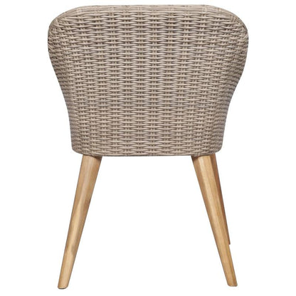 Buitenstoelen – Tuinstoelen – Terrasstoelen – Balkonstoelen – Gevlochten Resin – Weerbestendig – Metalen Frame