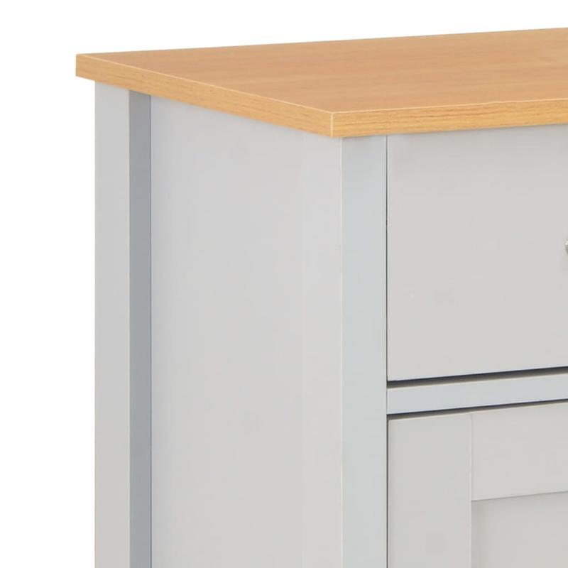 Sideboard 79x35x81cm grijs Removable storage practical