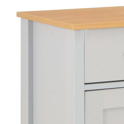 Sideboard 79x35x81cm grijs Removable storage practical