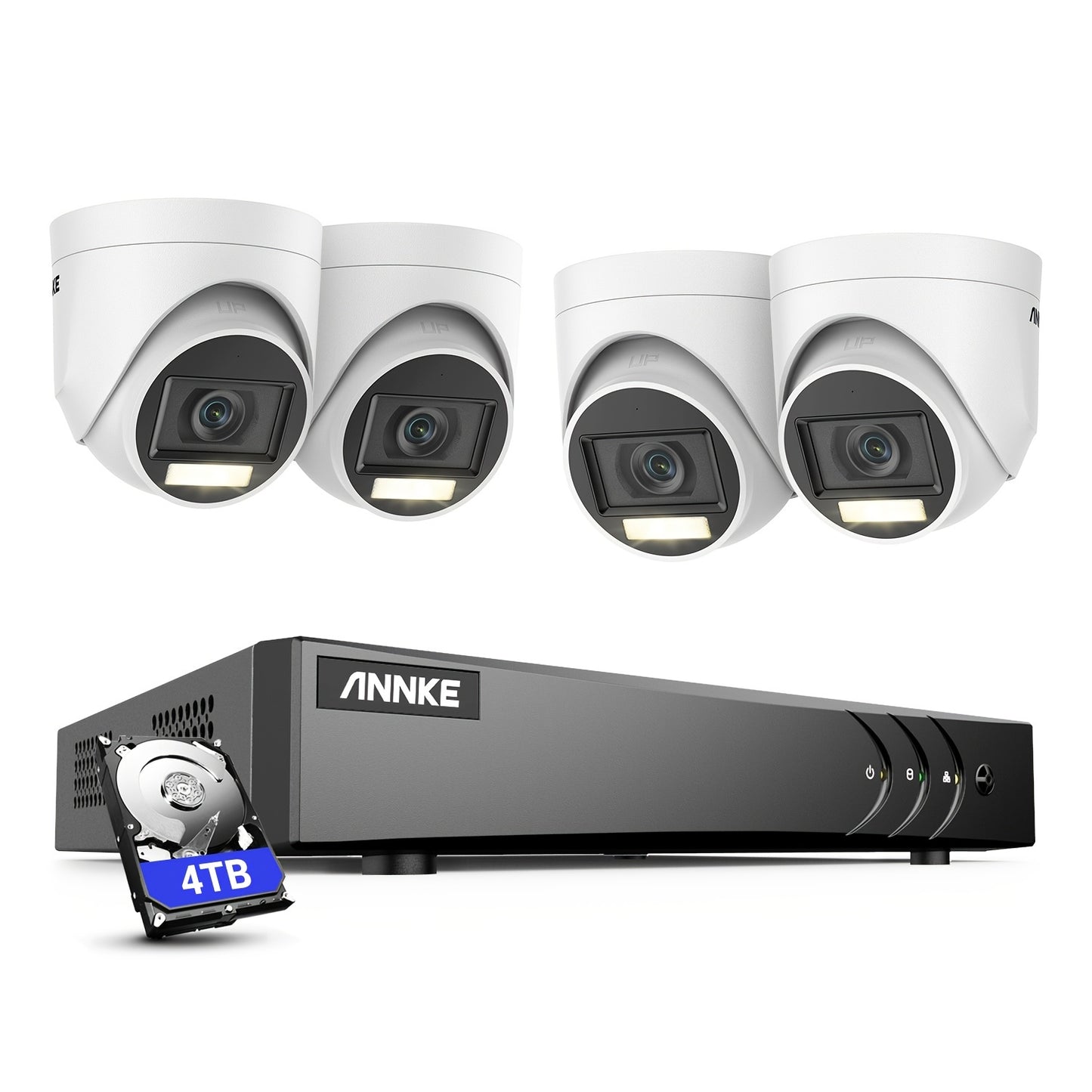3K Bewakingscamera Systeem – Beveiligingscamera – CCTV Camera – Surveillancecamera – Toezichtcamera – Met 8-Kanaals DVR – Kleur Nachtsicht & 4TB Opslag