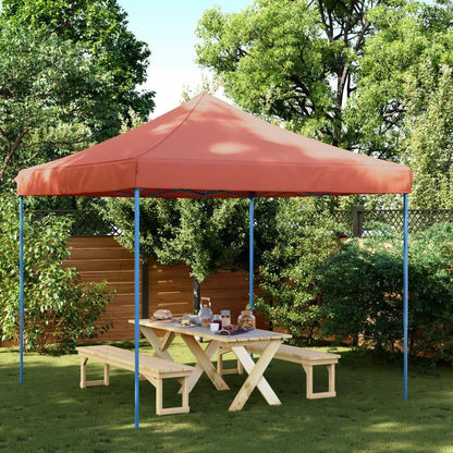 Partyzelt Faltbar Pop-Up Terrakottarot 292x292x315cm,  Party Tent, Popup Tent, Terracotta Roof, Popup Canopy, Party Shelter, Outdoor Enthusiasts, Backyard Parties