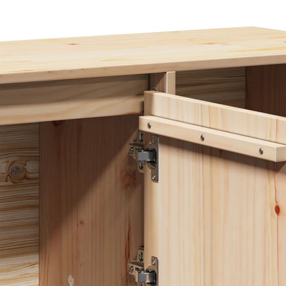 Dressoir – Sideboard – Opbergkast – Ladekast – Opbergmeubel – Massief Grenenhout – Inclusief Opbergboxen 110,5x35x80 cm