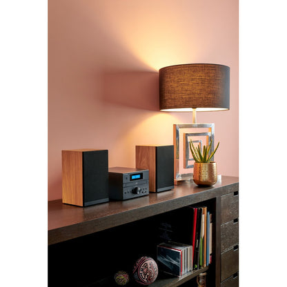 Microset – Micro Tower – Muzieksysteem – Stereo Set – Draadloos Audio – Bluetooth – CD & USB Speler – 20W RMS Vermogen