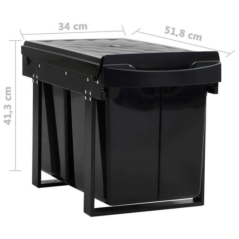 Prullenbak – Afvalbak – Vuilnisbak – Afvalemmer – Pedaalemmer – 48 Liter – Uitneembare Binnenmand – Soft Closing Mechanisme