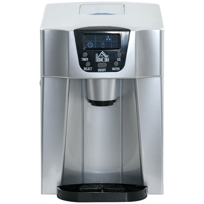 IJsblokjesmachine – IJsblokjesmaker – Icecube Maker – IJsblokjes apparaat – IJsblokjes machine – Compact Zilverkleurig Ontwerp – Zelfreinigend Systeem & 1,2L Waterreservoir