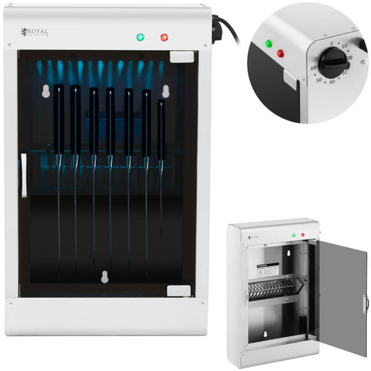 Messenslijper – Messterilisator – Keukenmes Sterilisator – UV Messenreiniger – Hygiënische Messensanitizer – RVS – Timer tot 60 minuten