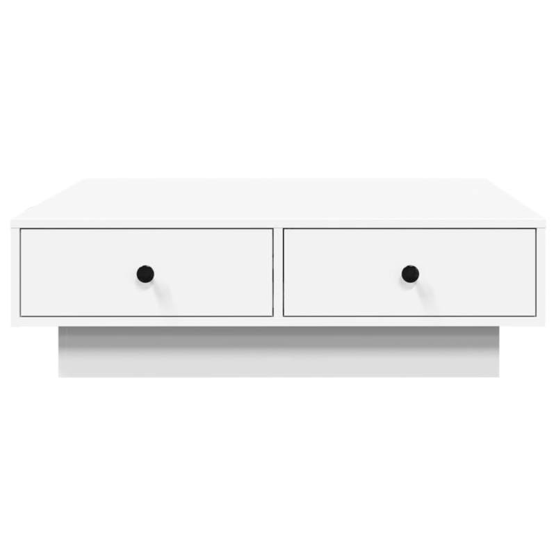 Coffee Table 90X90X28 Cm Chipboard White