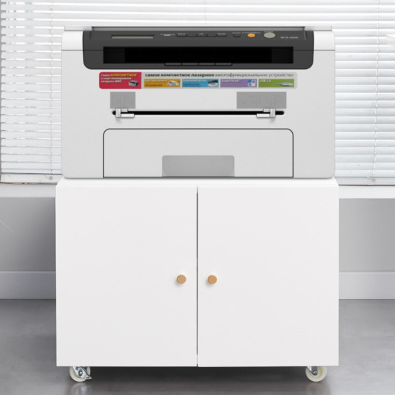 Mobiele Printerstandaard – Printertafel – Werkplek Organizer – Roltafel – Opbergkast – Stevige Aluminium Constructie – Ruimtebesparend Compact Design