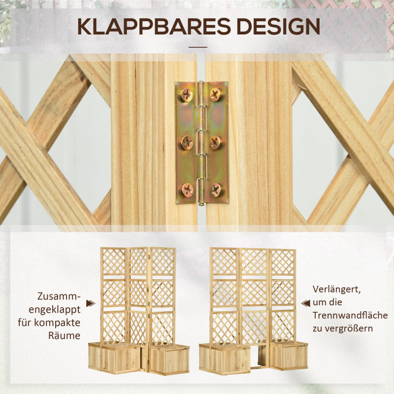 Buitenafscheiding – Tuinafscheiding – Scherm – Kamerscherm – Natuurlijke Houtlook – Extra Hoog 165 cm – Weerbestendig & Stevig