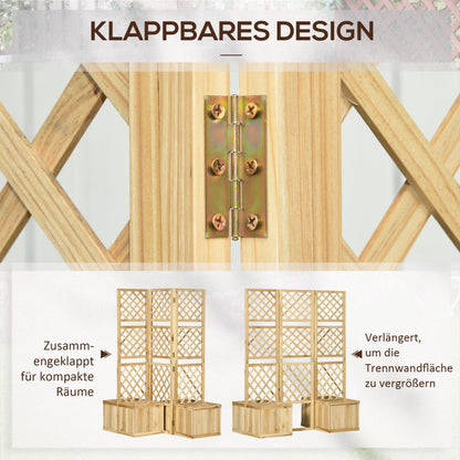 Buitenafscheiding – Tuinafscheiding – Scherm – Kamerscherm – Natuurlijke Houtlook – Extra Hoog 165 cm – Weerbestendig & Stevig