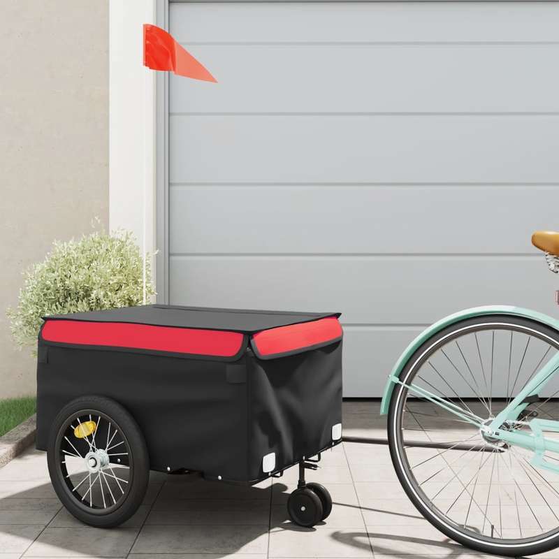 Fietskar – Fietsaanhanger – Bagagekar – Lastenaanhanger – Transportkar – Met Staalframe – Draaggewicht 45 kg