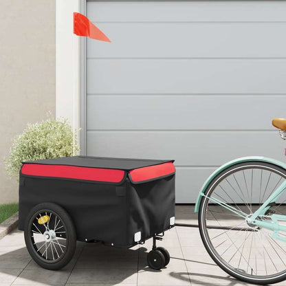 Fietskar – Fietsaanhanger – Bagagekar – Lastenaanhanger – Transportkar – Met Staalframe – Draaggewicht 45 kg