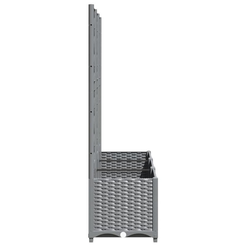 Trellis Plantenbak – Plantenpot – Patio Planter – Raised Garden Bed – Tuinbak – Extra Groot – Weerbestendig PP Materiaal – 120x40x136cm – Lattice Design