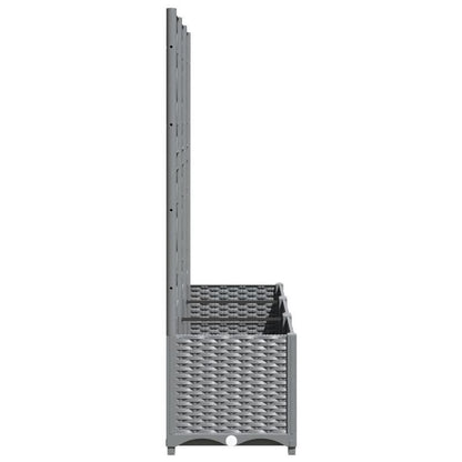 Trellis Plantenbak – Plantenpot – Patio Planter – Raised Garden Bed – Tuinbak – Extra Groot – Weerbestendig PP Materiaal – 120x40x136cm – Lattice Design