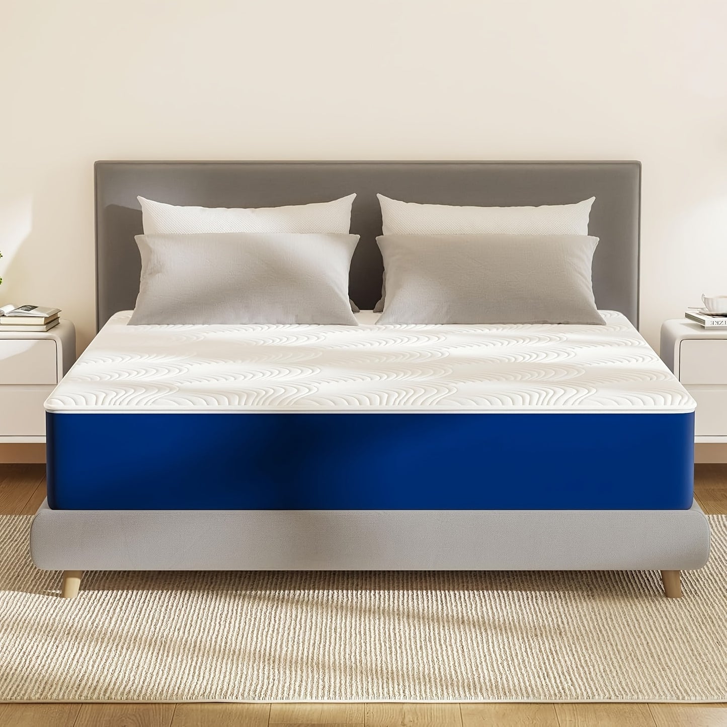 Matras – Bedden – Koudschuimmatras – Tweepersoonsmatras – Eenpersoonsmatras – 25 cm Dik – 7-Zones Memory Foam – Stevig H3