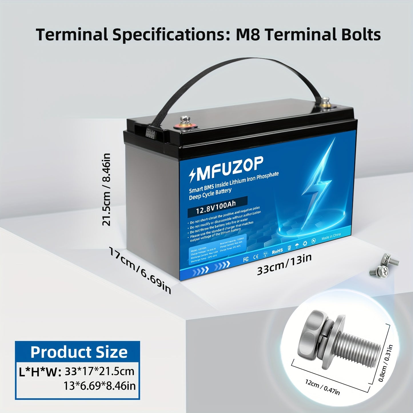 Accubatterij – Lithium Accu – LiFePO4 Batterij – Lithiumijzerfosfaat Accu – Oplaadbare Batterij – 12V 300Ah Capaciteit – Max 2560W Output – BMS Beveiliging – 15.000 Levenscycli