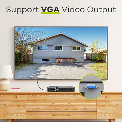 Beveiligingscamera Set – CCTV Cameras – Bewakingscamera’s – Surveillance Camera’s – Veiligheidssysteem – 8 Camera’s Full HD – 2TB Opslag – Nachtzicht 30m – Personen- en Voertuigdetectie