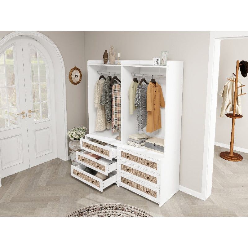 Eetkamerstoelen Set – Stoelen – Designstoelen – Zijstoelen – Kuipstoelen – 2 stuks Wit & Rood – Kunstleer Bekleding – Ergonomisch Comfort – Metal Frame