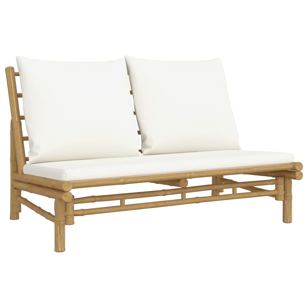 Bamboe Lounge Set – Buitenmeubilair – Tuinmeubilair – 2-Zits Bank – Duurzaam Hard Bamboe – Comfortabele Zithouding