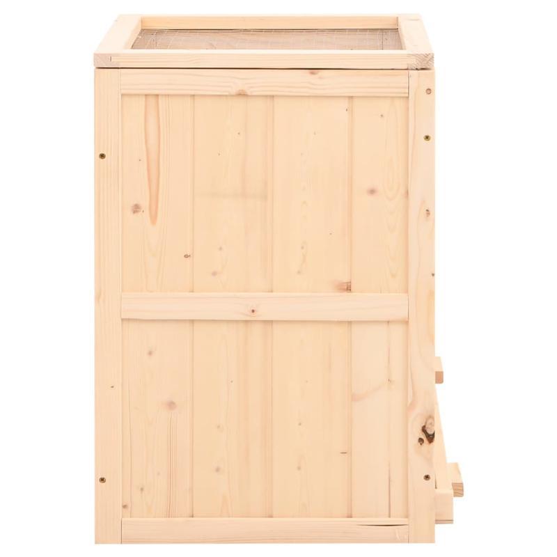 Konijnenkooi – Houten Kooi – Konijnenhok – Binnenkooi – Buitenkooi Marrone – Stevige Houten Constructie – Afneembare Lade 81x40x60 cm