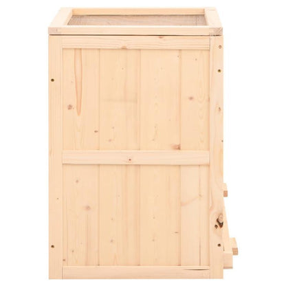 Konijnenkooi – Houten Kooi – Konijnenhok – Binnenkooi – Buitenkooi Marrone – Stevige Houten Constructie – Afneembare Lade 81x40x60 cm