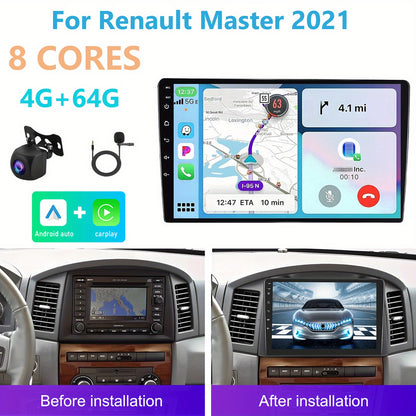 Multifunctionele 10,1” Car Stereo – Dubbele Din Auto Radio – Multimedia Systeem – Navigatie Unit – Autospeaker Set – Android Auto & CarPlay – GPS Navigatie & Achteruitrijcamera