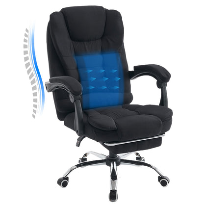 Bureaustoel – Kantoorstoel – Computestoel – Werkstoel – Vergaderstoel – Zwarte Ergonomische Hoge Rugleuning – Verstelbare Armleuningen Met Comfortabele Bekleding