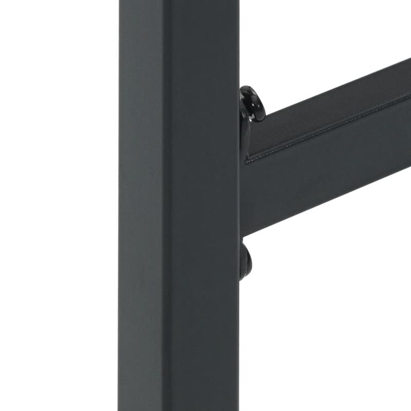 Bar stool 2pcs black 38x38x80cm powder -coated steel, Bar Seating, Kitchen Stools, Minimalist Stool, Modern Bar Stools, Sturdy Material, Durable Metal, Compact Stools