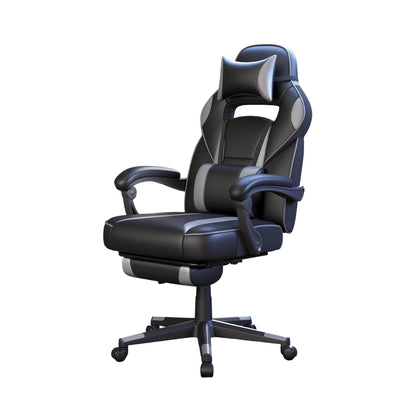 Gamingstoel – Bureaustoel – Werkstoel – Gamer Chair – Zitstoel – Verstelbare Hoogte 47-57 cm – Ergonomisch Met Voetsteun