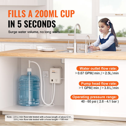 Waterpomp – Waterdispenser – Drinkwaterpomp – Elektrische Pomp – 5 Gallon Fles – Automatische Stop – Stil Geluid